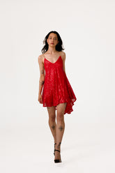 Cassie Open Back Sequin Cami Dress