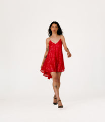 Cassie Open Back Sequin Cami Dress